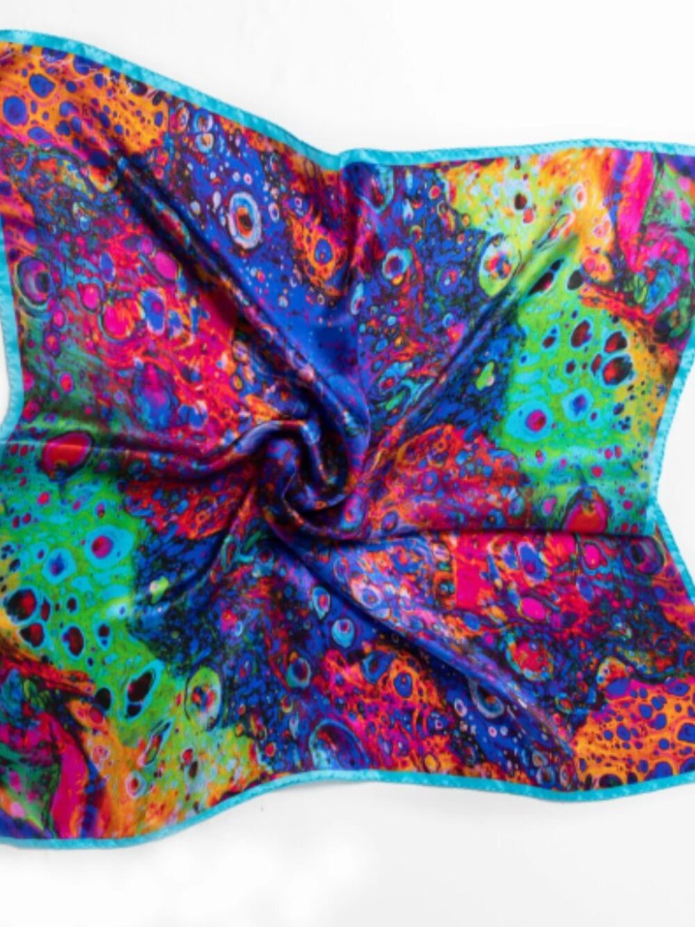 Niamh Daniels Sea Anemones Neckerchief, 100% silk